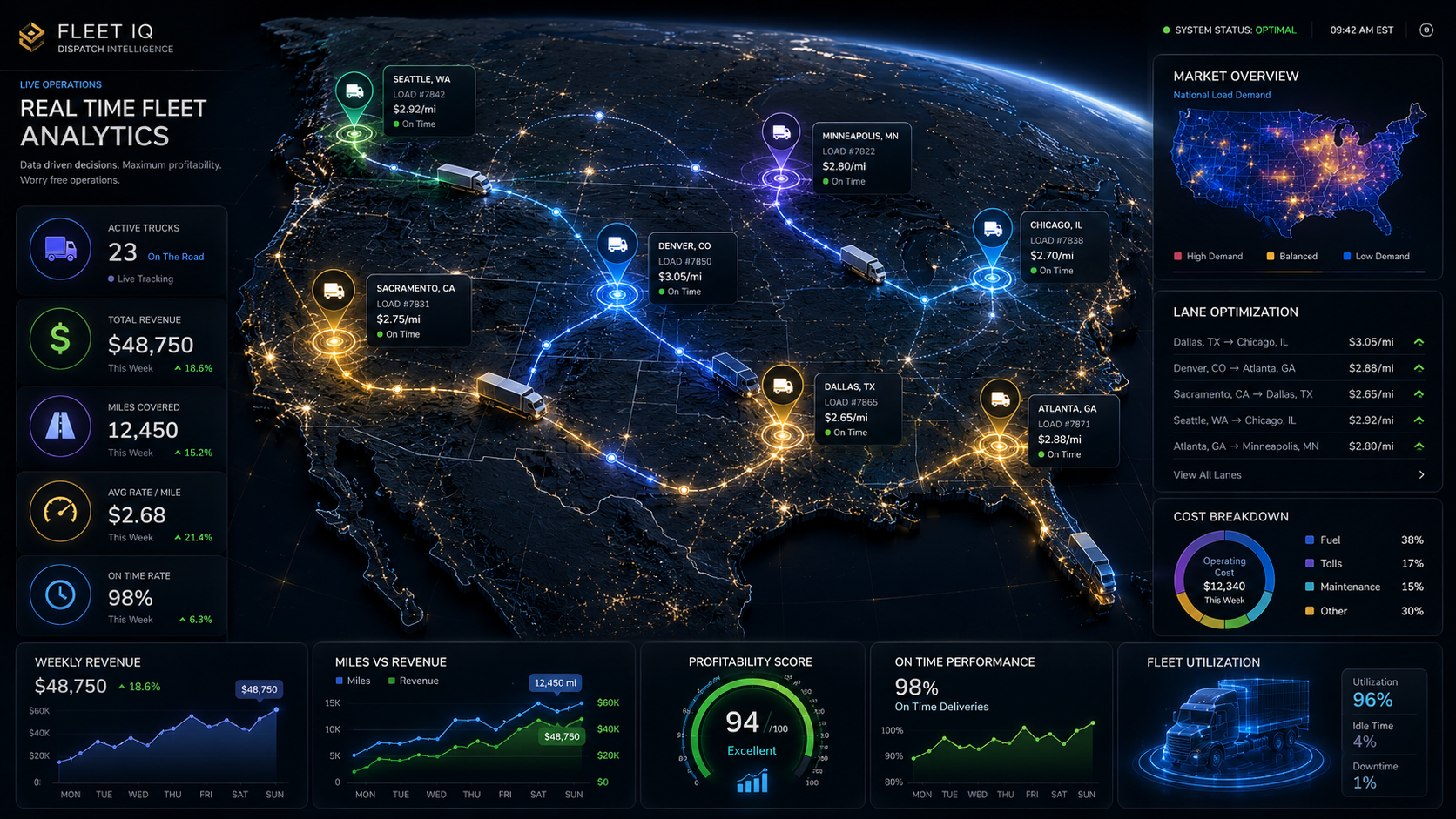 Advanced Truck Dispatching Analytic Tool